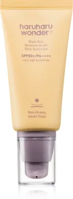 Haruharu Wonder Black Rice Moisture - Легкий защитный флюид SPF 50+ без запаха, 50 мл