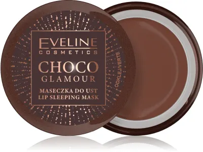 Маска для губ Eveline Cosmetics Choco Glamour ночная, увлажняющая, с маслом какао, 12 мл