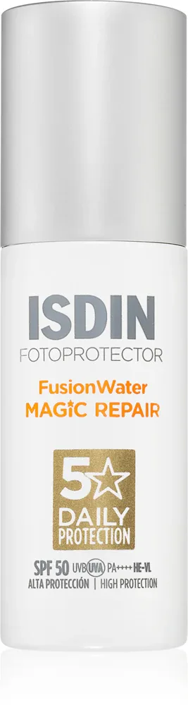 ISDIN Fotoprotector FusionWater Magic Repair - Солнцезащитный флюид с защитой от солнца SPF 50, 50 мл