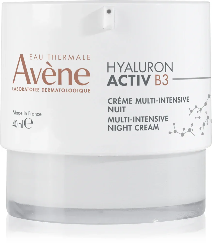 Avene Hyaluron Activ B3 Multi-Intensive Night Cream - Интенсивный крем для лица против морщин на ночь, 40 мл