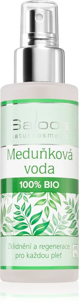 Saloos Floral Water Lemon Balm 100% - Успокаивающая цветочная вода, восстанавливающая кожу, 100 мл