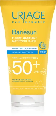 Uriage Bariesun Matifying Fluid SPF 50+ - Матирующий увлажняющий флюид с SPF 50+, 50 мл