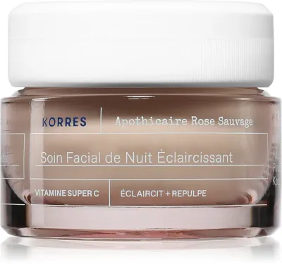 Korres Wild Rose - Регенерирующий уход на ночь для лица, 40 мл