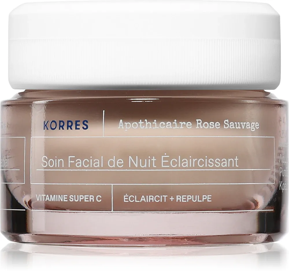 Korres Wild Rose - Регенерирующий уход на ночь для лица, 40 мл
