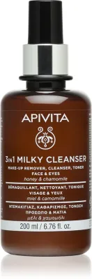 Apivita Cleansing Milk Face & Eyes - Молочко очищающее 3 в 1 для лица и области вокруг глаз