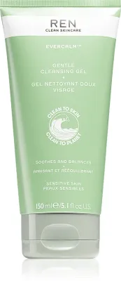 REN Evercalm Gentle Cleansing Gel - Нежный очищающий гель для чувствительной и склонной к раздражениям кожи, 150 мл