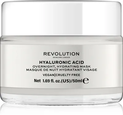 Revolution Skincare Hyaluronic Acid - Увлажняющая ночная маска для лица, 50 мл