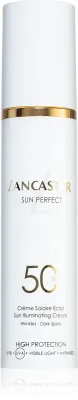 Lancaster Sun Perfect Sun Illuminating Cream SPF 50 - Осветляющий крем для лица против морщин и пигментных пятен SPF 50, 50 мл