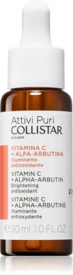 Collistar Attivi Puri Vitamin C + Alfa-Arbutina - Сыворотка для лица с витамином C, которая придает сияние, 30 мл