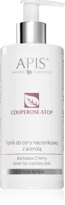 Apis Natural Cosmetics Couperose-Stop - Увлажняющий тоник для чувствительной кожи с склонностью к пигментации, 300 мл