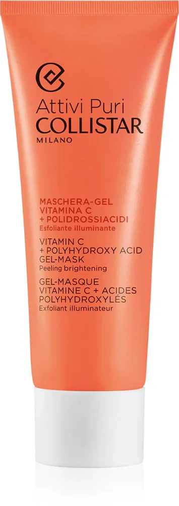 Collistar Attivi Puri Vitamin C + Polyhydroxy Acid Gel-Mask - Гель для лица с витамином C, 75 мл