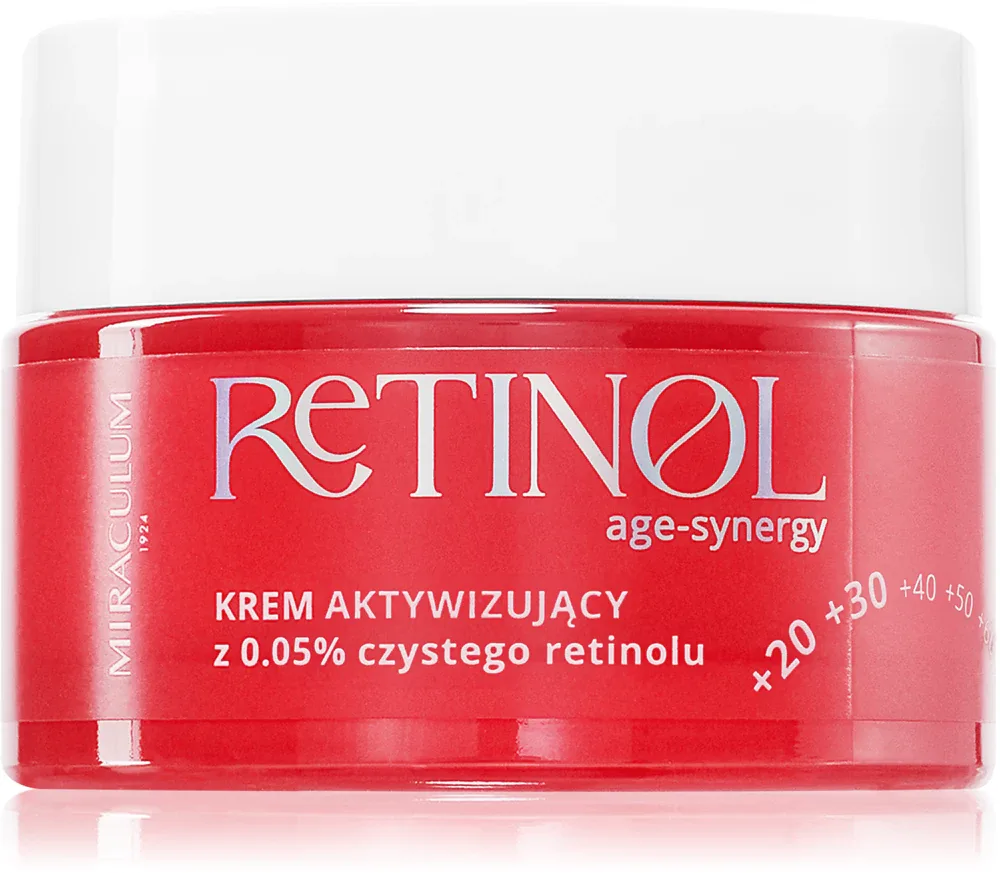 Miraculum AGE-SYNERGY RETINOL - Активный крем для лица, осветляющий пигментные пятна с ретинолом, 50 мл