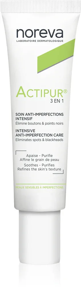 Noreva Actipur 3-in-1 Anti-Blemish Care - Уход за лицом против проблемной кожи с акне, 30 мл