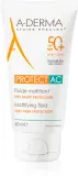 A-Derma Protect AC Mattifying Fluid - Матирующий флюид для лица SPF 50+, 40 мл — фото 1