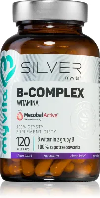 Капсулы MyVita Silver B-complex witamina комплекс витаминов группы B, 120 капсул