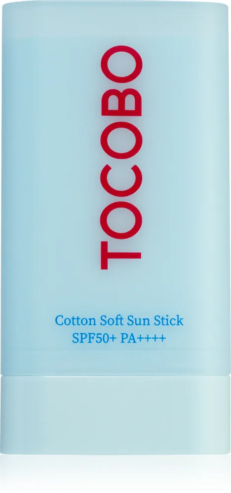 TOCOBO Cotton Soft Sun Stick - Солнцезащитный увлажняющий стик с матовым покрытием SPF 50+, 19 г