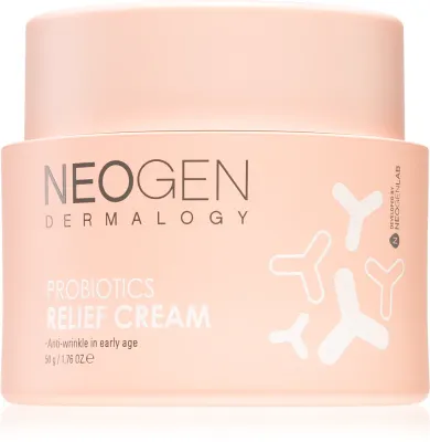Neogen Dermalogy Probiotics Relief Cream - Крем укрепляющий и осветляющий для первых морщин, 50 мл