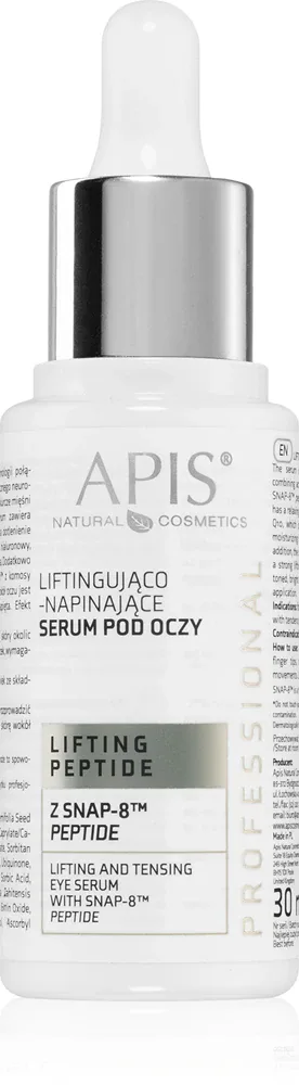 Apis Natural Cosmetics Lifting Peptide SNAP-8 - Укрепляющая сыворотка для глаз для зрелой кожи, 30 мл