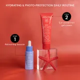 Apivita Bee Sun Safe Hydra Fresh Face Gel-Cream SPF30 - Увлажняющий крем-гель SPF 30, 50 мл — фото 5