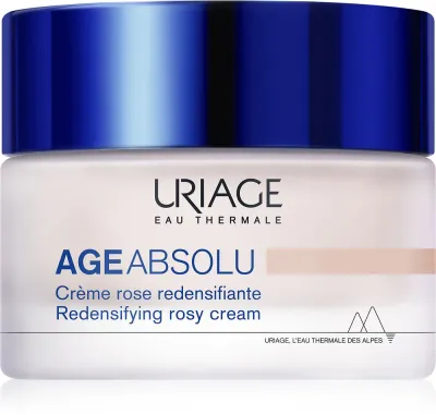 Uriage Age Absolu Redensifying Rosy Cream - Крем против морщин с эффектом лифтинга и гиалуроновой кислотой, 50 мл