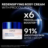 Uriage Age Absolu Redensifying Rosy Cream - Крем против морщин с эффектом лифтинга и гиалуроновой кислотой, 50 мл — фото 3