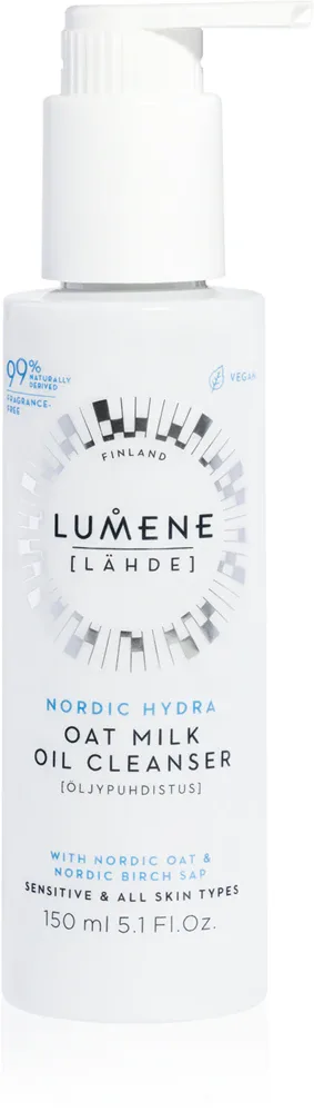 Lumene Nordic Hydra [LÄHDE] Oat Milk - Деликатное масло для очищения чувствительной кожи, 150 мл