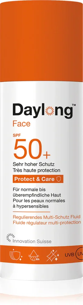 Daylong Protect & Care Face Fluid SPF50+ - Защитный флюид для всех типов кожи, включая чувствительную SPF 50+, 50 мл