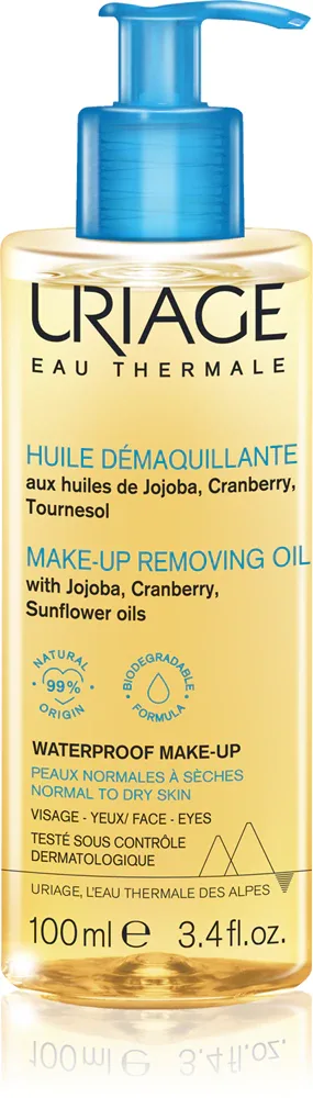 Uriage Hygiene Make-up Removing Oil - Очищающее масло для нормальной и сухой кожи, 100 мл