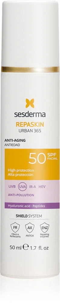 Sesderma Repaskin Urban 365 Anti-Aging - Крем для загара лица против старения, 50 мл