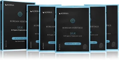 KORIKA Korean Heritage Set of 5 Hydrating Face Sheet Masks - Набор масок для лица по сниженной цене с увлажняющим действием
