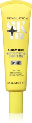 Revolution Skincare Sunray Blur Daily Protection - Крем для загара лица с ниацинамидом SPF 50+, 50 мл