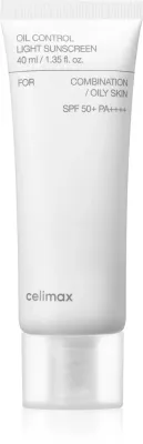 Крем солнцезащитный для лица celimax Oil Control Light Sunscreen с оксидом цинка, для жирной кожи, 40 мл