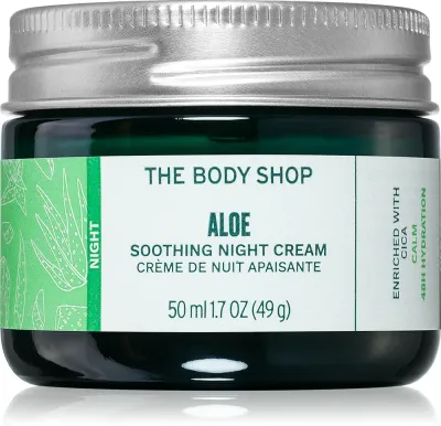 The Body Shop Aloe Soothing Night Cream - Успокаивающий ночной крем для чувствительной кожи, 50 мл