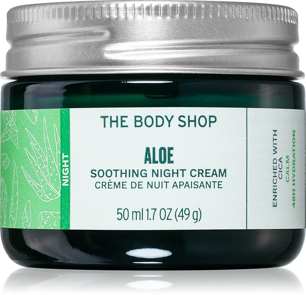 The Body Shop Aloe Soothing Night Cream - Успокаивающий ночной крем для чувствительной кожи, 50 мл