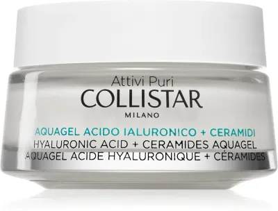 Collistar Attivi Puri Hyaluronic Acid + Ceramides Aquagel - Увлажняющий крем-гель с осветляющим эффектом с гиалуроновой кислотой, 50 мл
