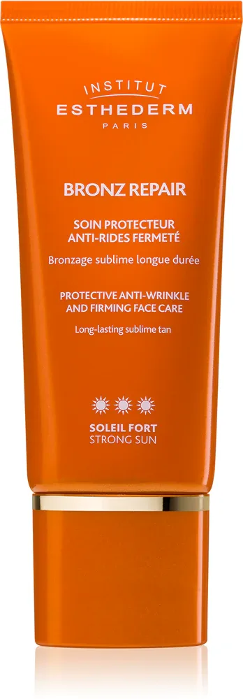 Institut Esthederm Bronz Repair Protective Anti-Wrinkle and Firming Face Care - Укрепляющий антивозрастной крем для лица с высокой защитой от УФ-лучей, 50 мл