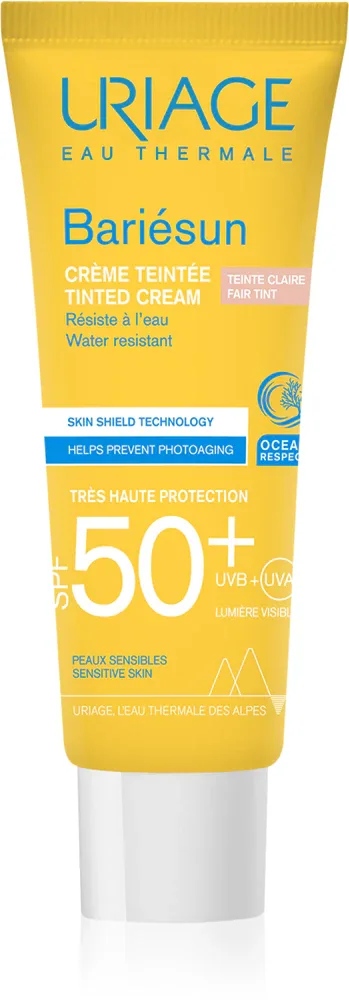 Uriage Bariesun Tinted Cream SPF 50+ - Защитный тонирующий крем для лица SPF 50+, 50 мл, оттенок Fair tint
