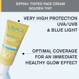 Uriage Bariesun Tinted Cream SPF 50+ - Защитный тонирующий крем для лица SPF 50+, 50 мл, оттенок Golden tint — фото 4
