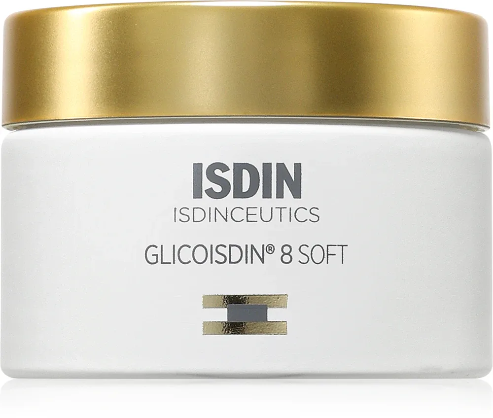 ISDIN Isdinceutics Glicoisdin 8 Soft - Нежный крем с отшелушивающим эффектом с гликоловой кислотой do każdego rodzaju skory, 50 г