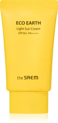 The Saem Eco Earth Light - Ультралегкий защитный флюид SPF 50+, 50 г