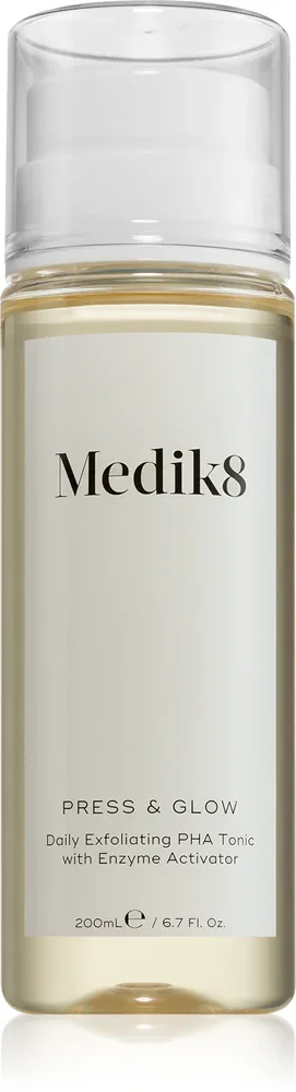 Medik8 Press & Glow - Тоник для лица с эксфолирующим и очищающим действием, 200 мл