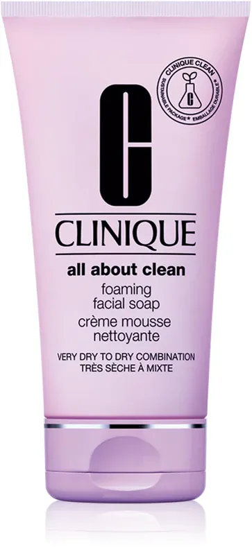 Clinique Foaming Sonic Facial Soap - Кремовое мыло для сухой и комбинированной кожи, 150 мл