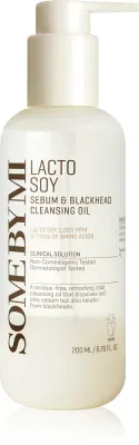 Some By Mi Lacto Soy Sebum & Blackhead Cleansing Oil - Нежное масло для очищения кожи для чувствительной кожи, 200 мл