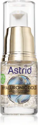 Сыворотка для кожи вокруг глаз Astrid Hyaluronic Gold с ниацинамидом, увлажняющая, 15 мл