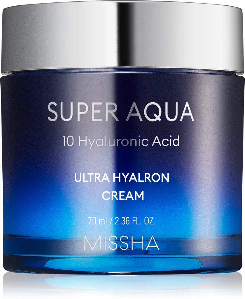 Missha Super Aqua 10 Hyaluronic Acid - Увлажняющий крем для лица, 70 мл