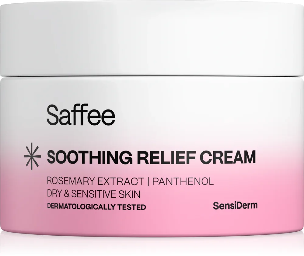 Saffee SensiDerm Soothing Relief Cream - Крем для лица для сухой и чувствительной кожи, 50 мл