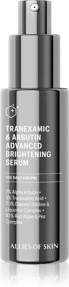 Allies of Skin Tranexamic & Arbutin Advanced - Сыворотка для лица, осветляющая и борющаяся с несовершенствами кожи, 30 мл