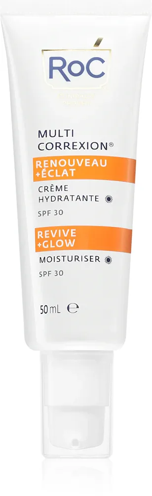 RoC Multi Correxion Revive + Glow Moisturiser - Питательный увлажняющий крем с витамином C SPF 30, 50 мл