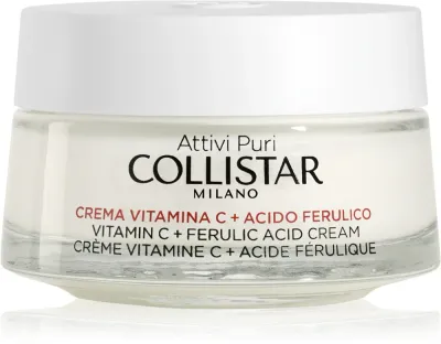 Collistar Attivi Puri Vitamin C + Ferulic Acid Cream - Крем для лица с витамином C, осветляющий, 50 мл