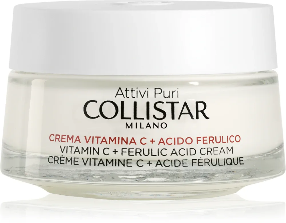 Collistar Attivi Puri Vitamin C + Ferulic Acid Cream - Крем для лица с витамином C, осветляющий, 50 мл